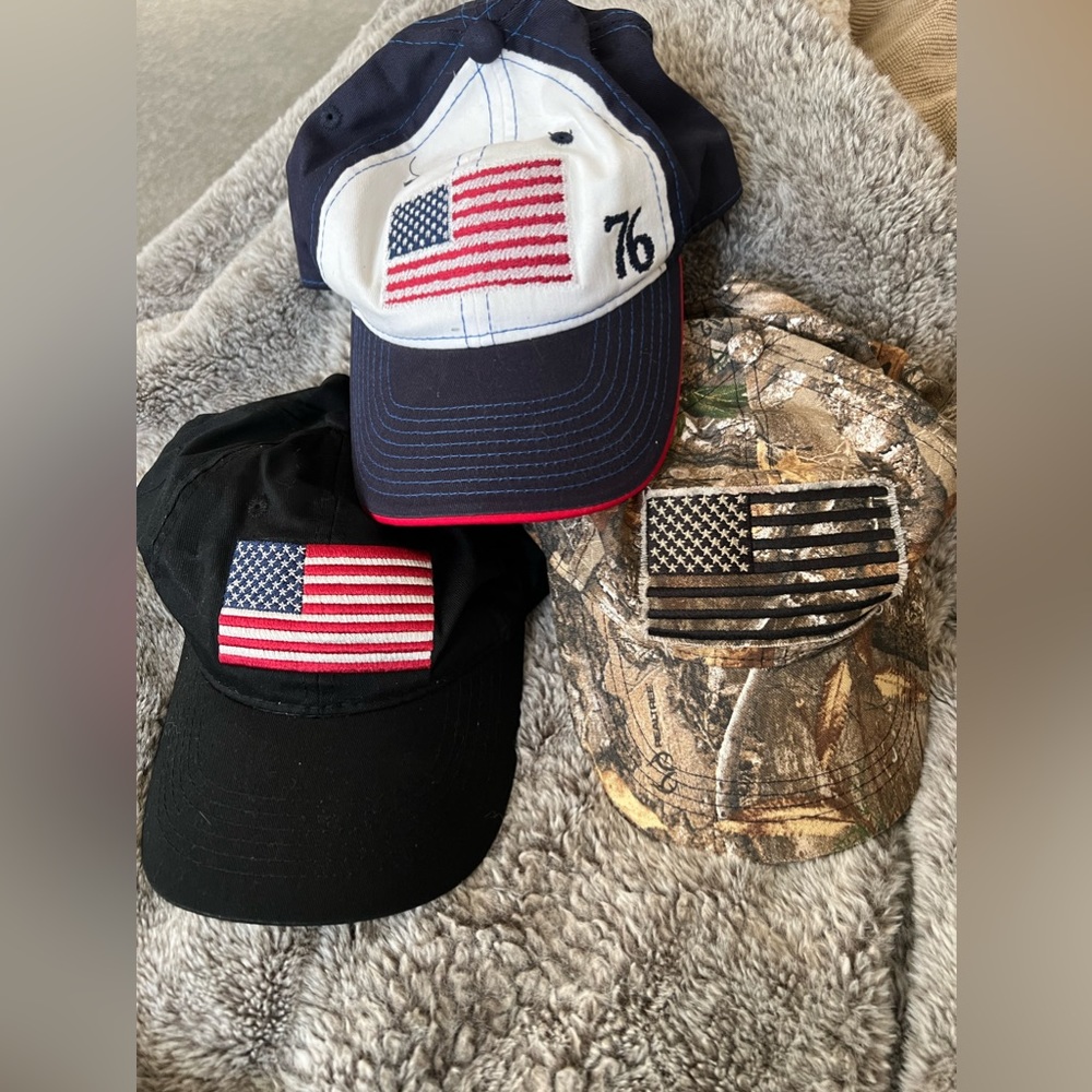 USA Flag Hat Set